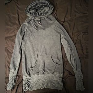 Gray Hooded Sweatshirt